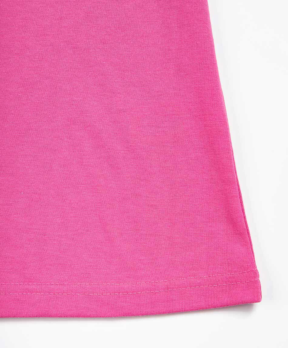Remera ni&ntilde;a fucsia coraz&oacute;n