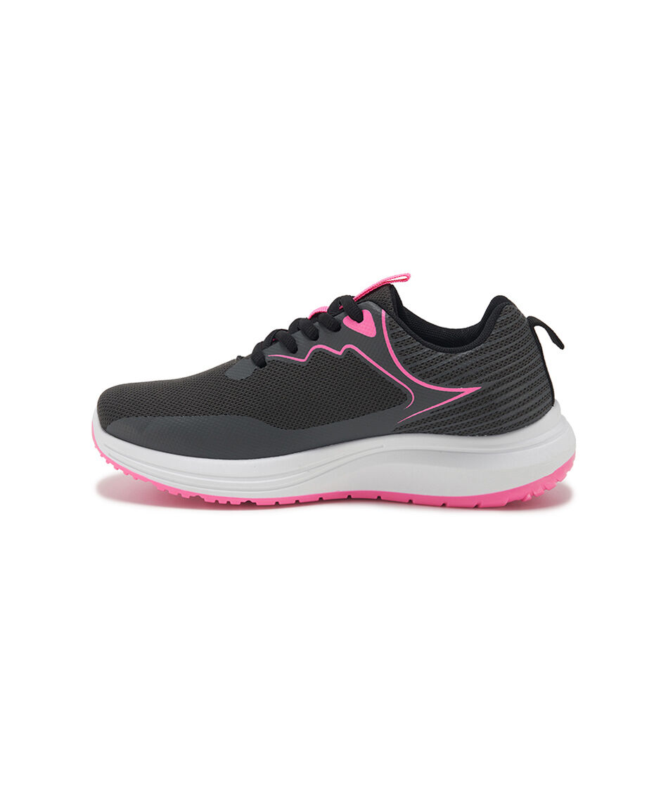Zapatilla deportiva mujer detalles fucsia