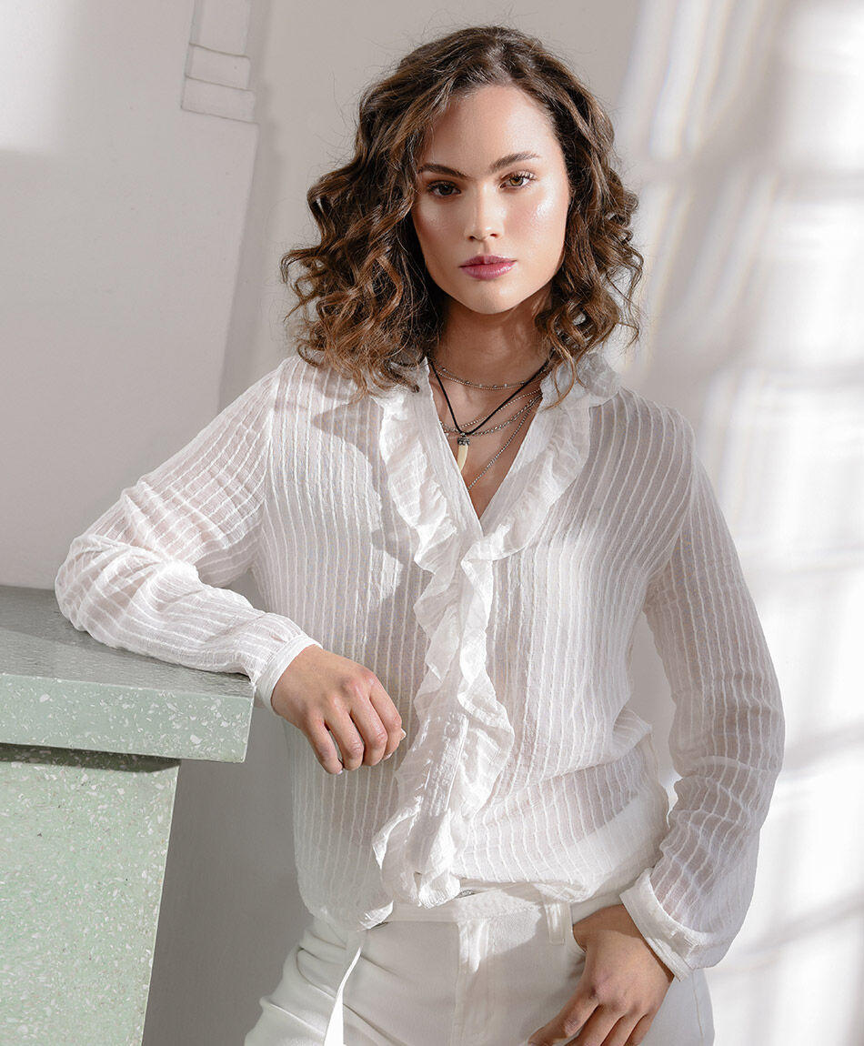 Camisa mujer vuelo frontal