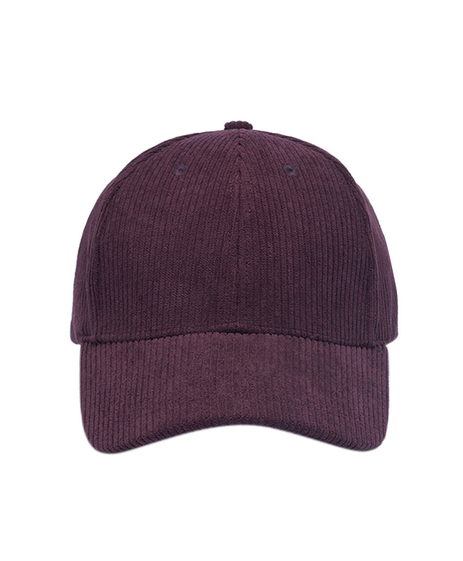 Jockey mujer textura lineal burdeo