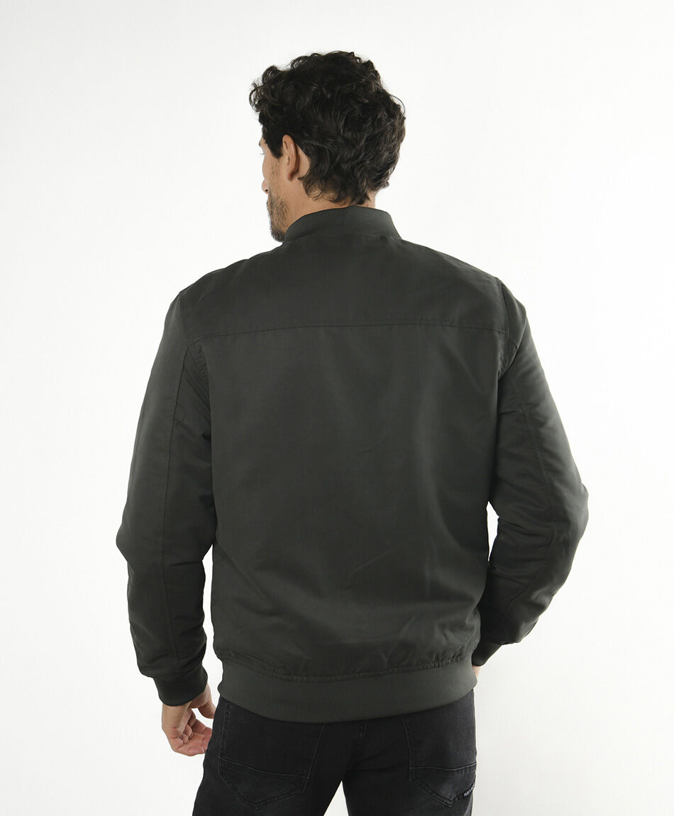 Chaqueta hombre estilo bomber verde