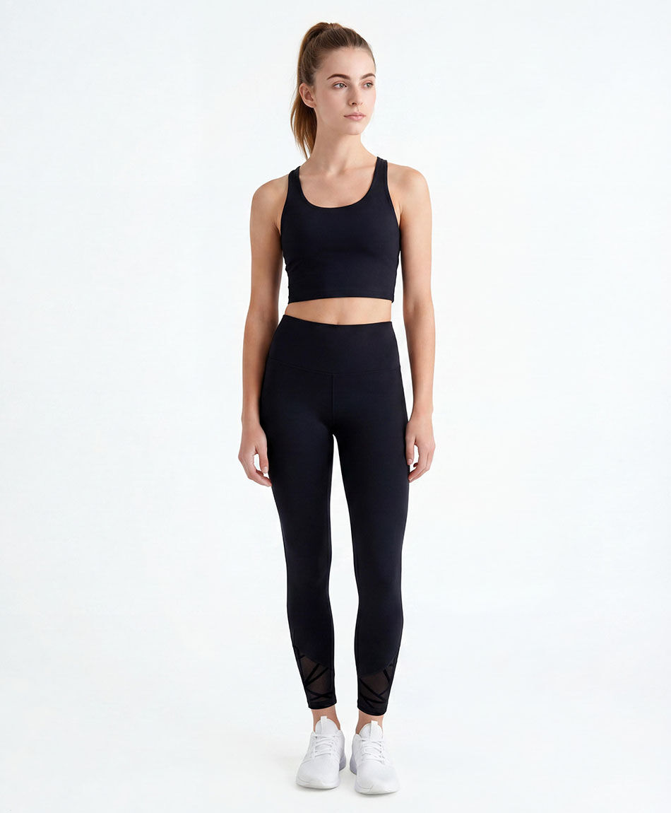Calza deportiva mujer mesh black
