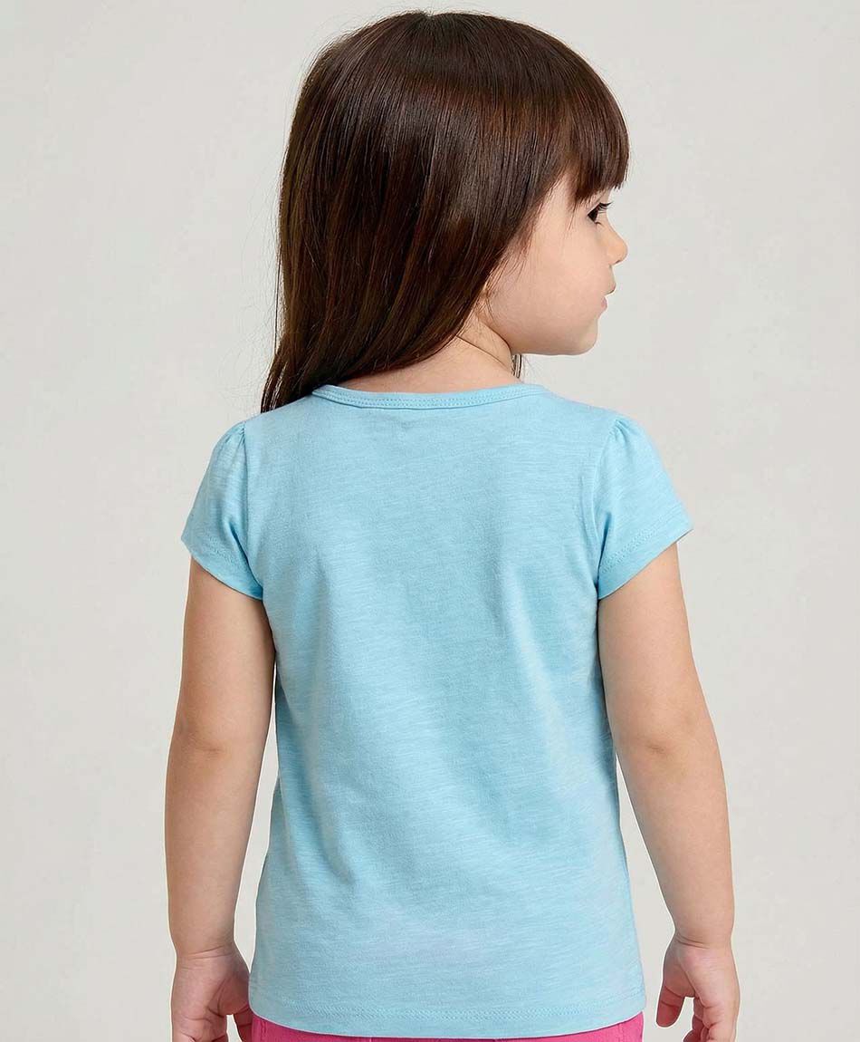 Remera beb&eacute; b&aacute;sica celeste