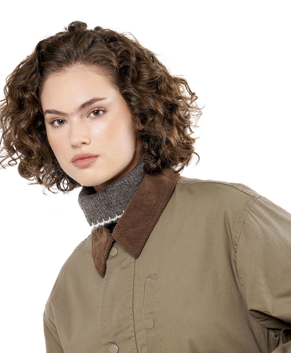 Chaqueta mujer cuello corderoy