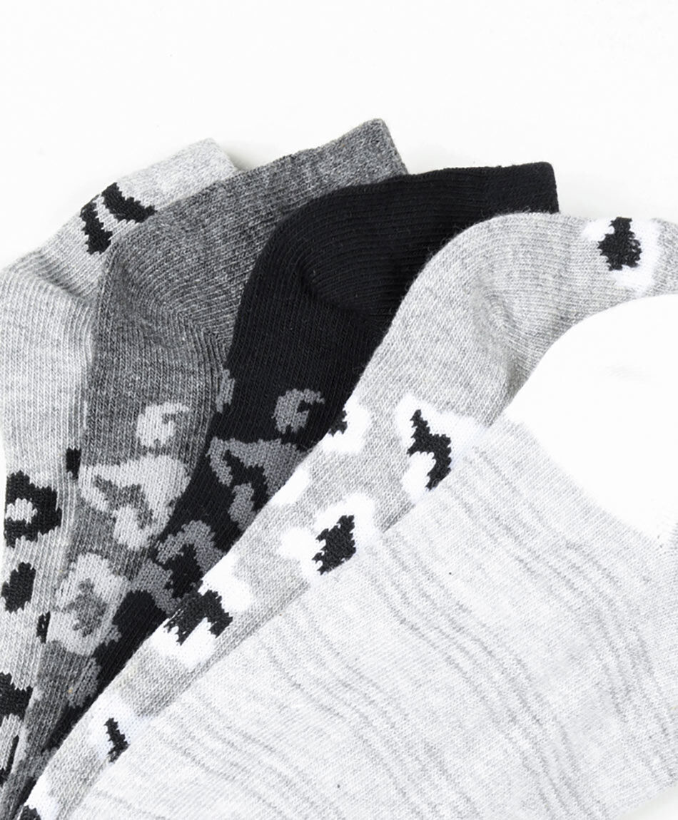 Pack 5 medias mujer animal print