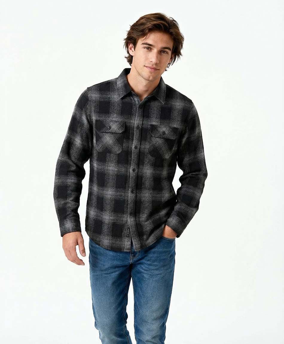 Campera hombre le&ntilde;adora franela escoses
