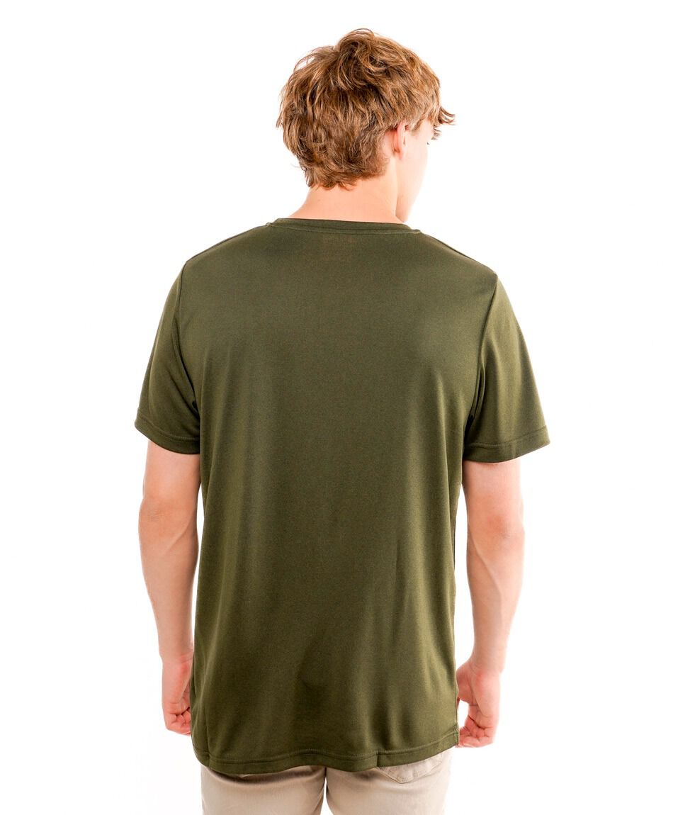 Remera hombre dry fit print monta&ntilde;a