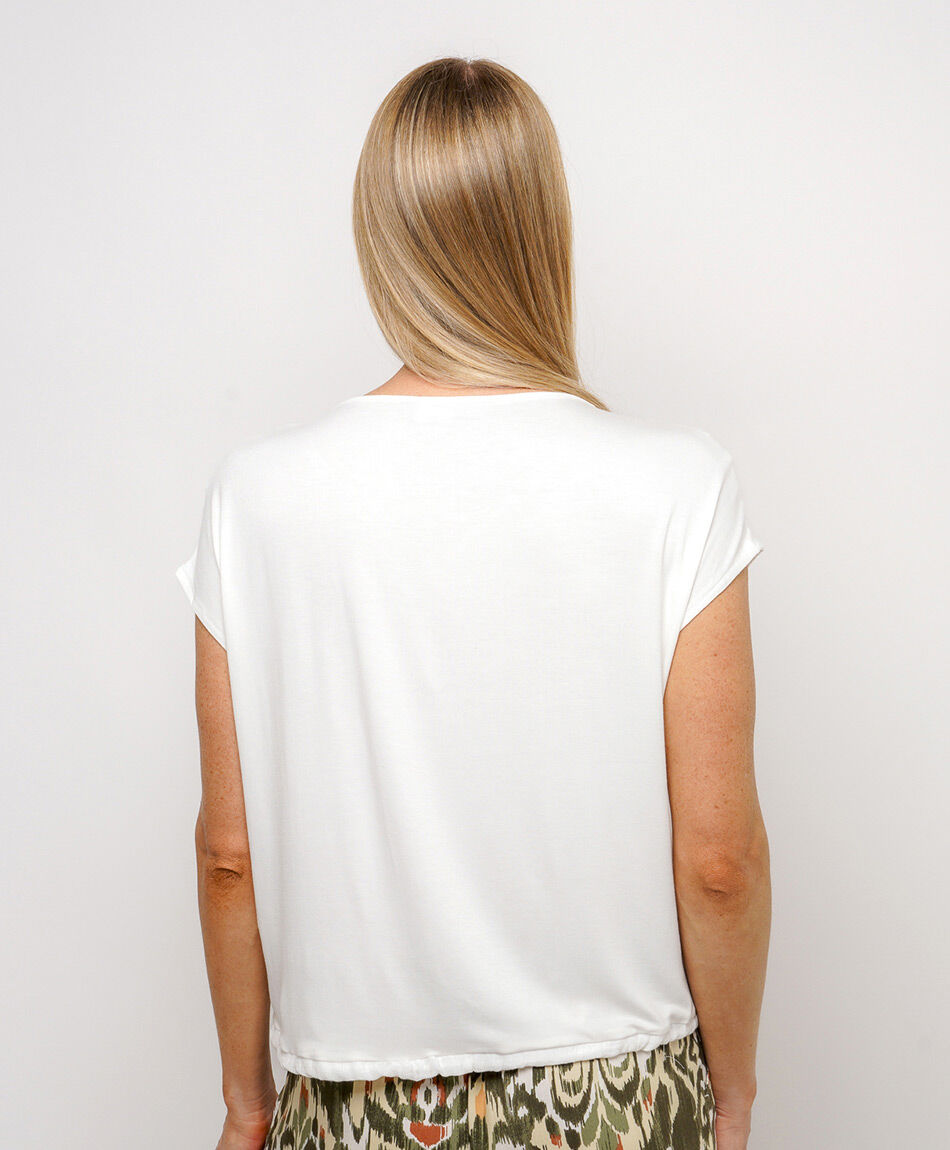 Remera mujer cuello redondo