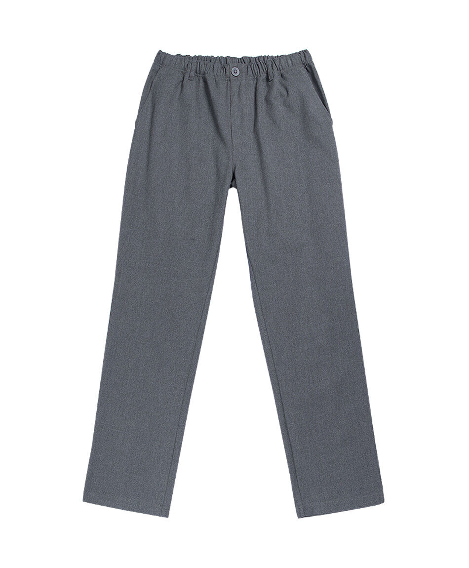 Pantal&oacute;n escolar elasticado gris