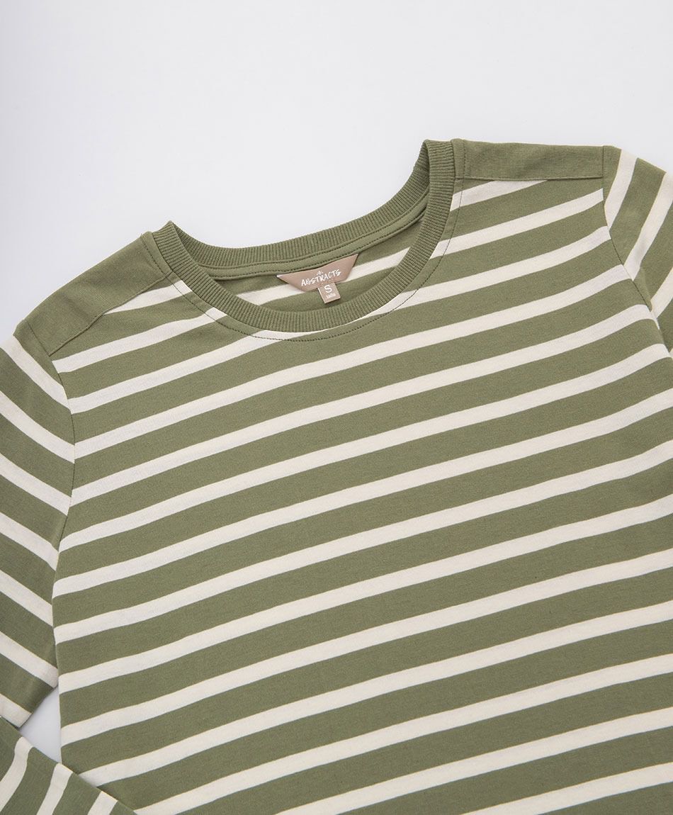 Remera mujer rayas bicolor