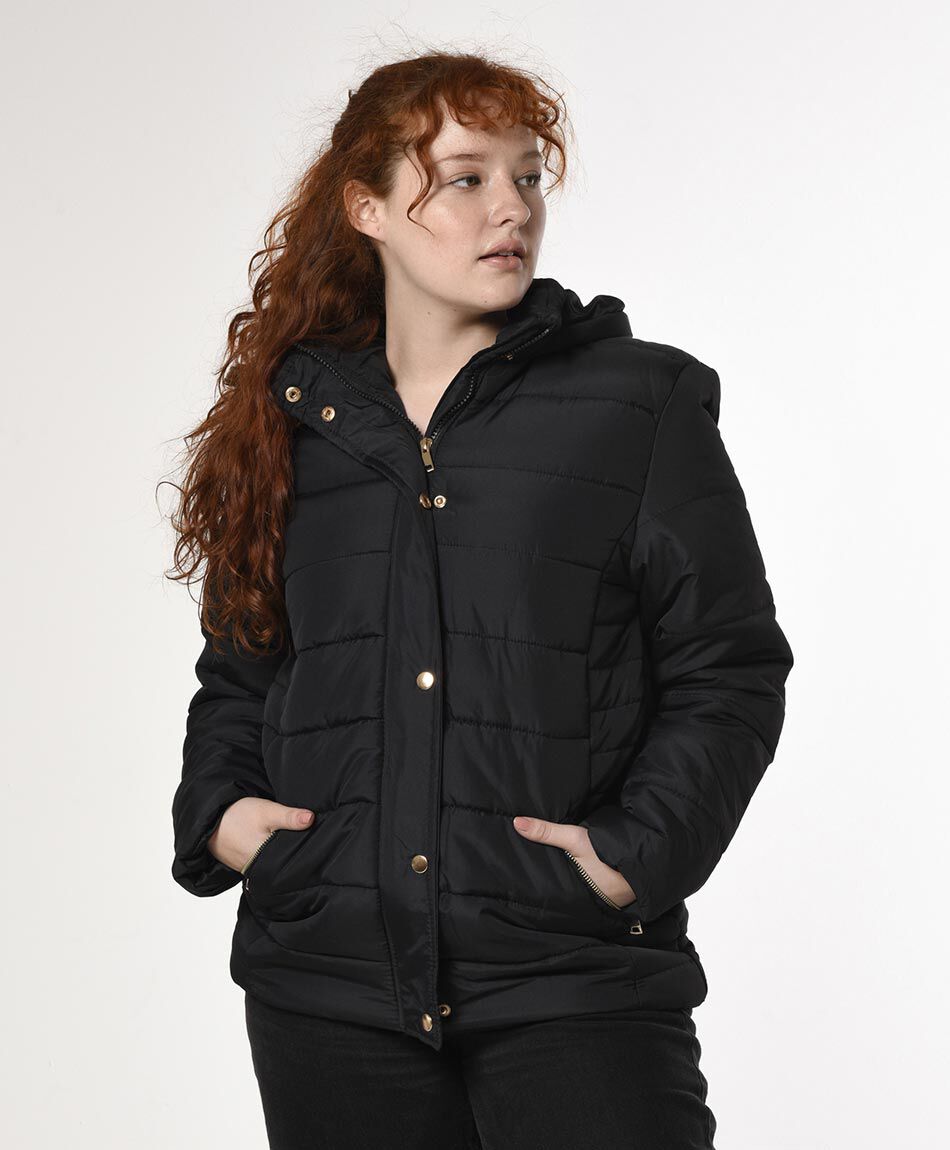 Parka capucha broches