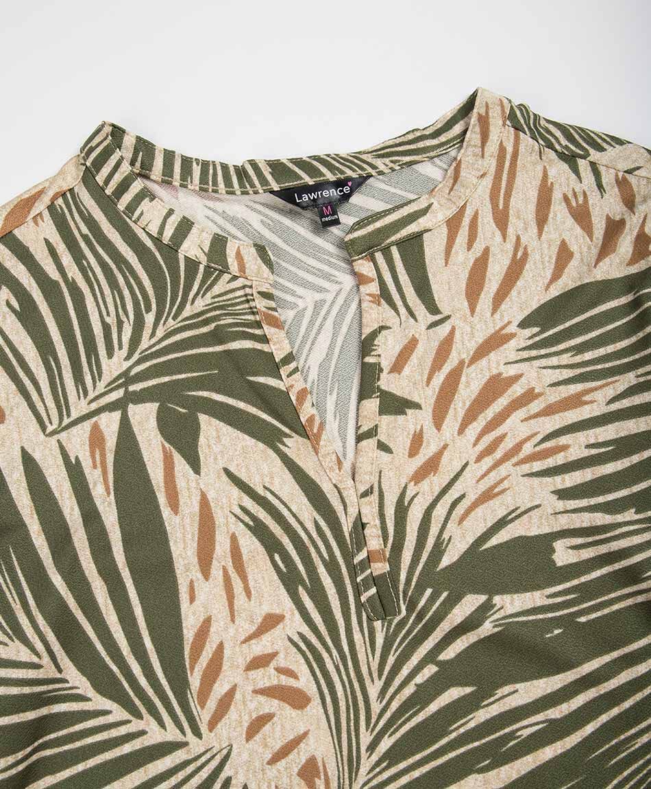 Remera mujer estampada mao verde