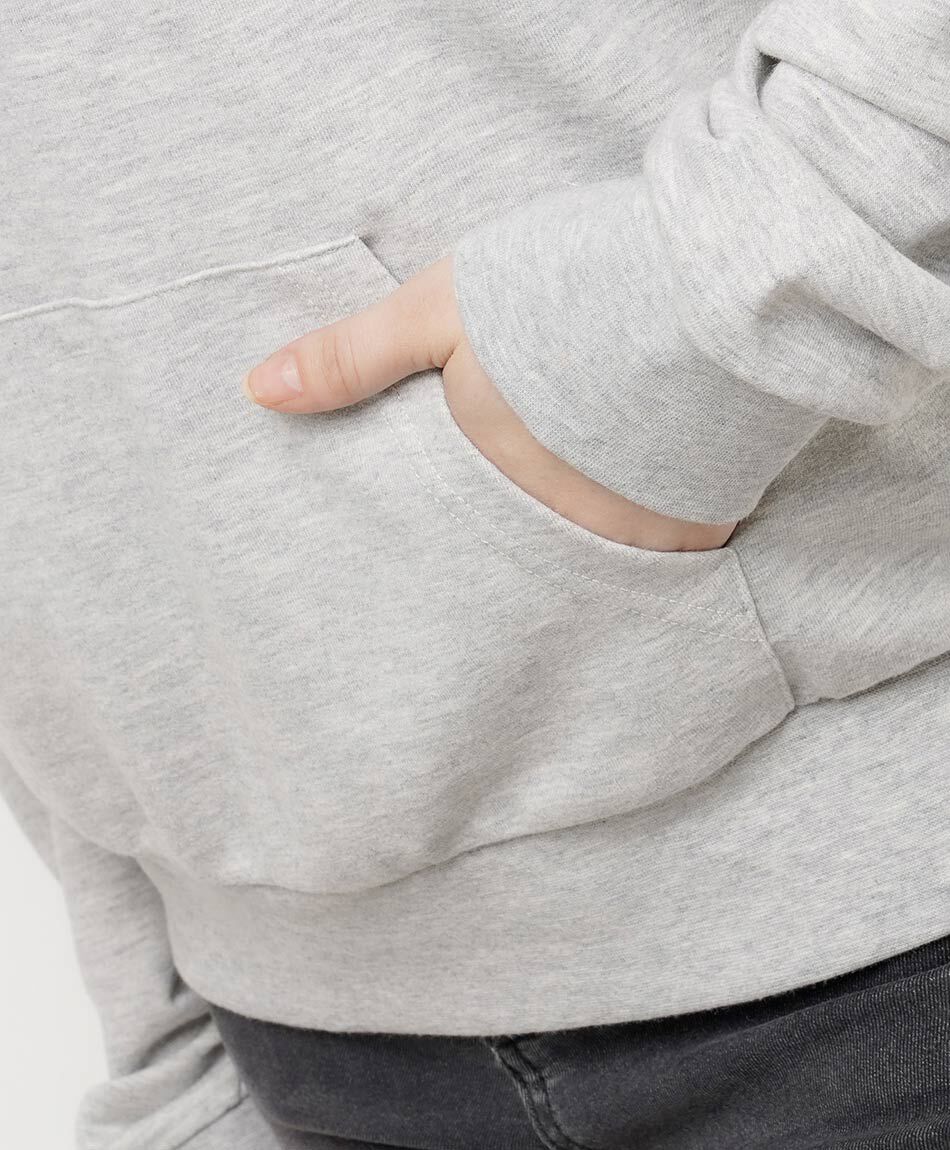 Buzos mujer b&aacute;sico gris