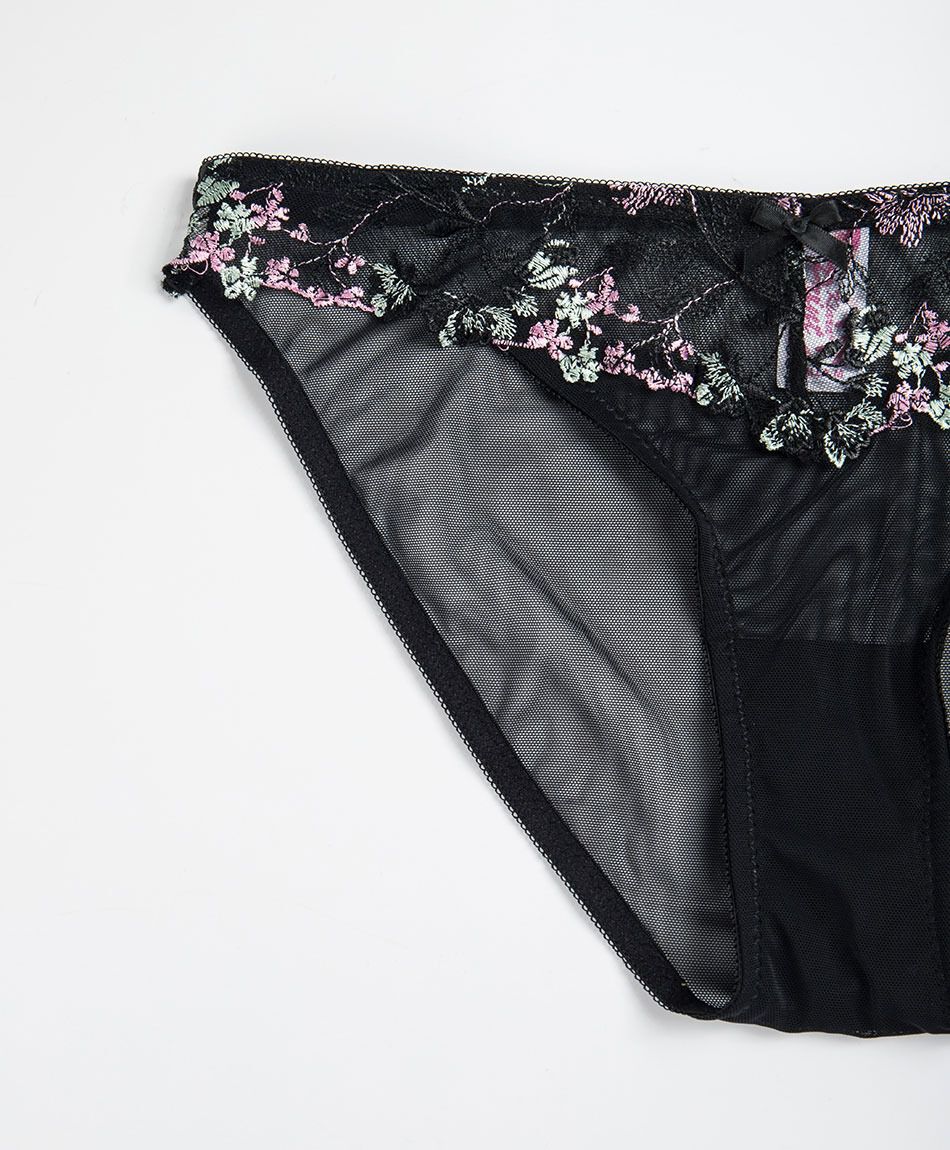 Tanga mujer mesh mix flores