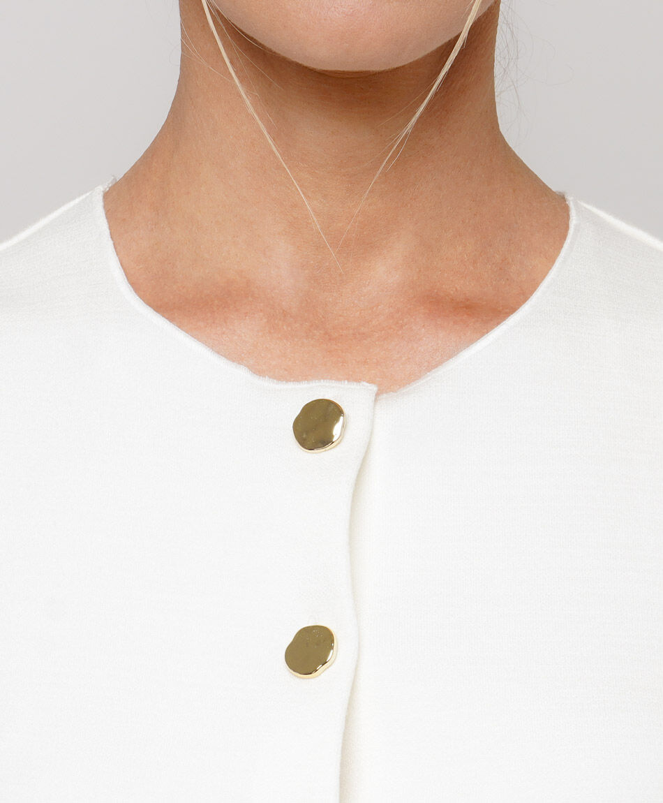 Campera mujer blanca sin mangas