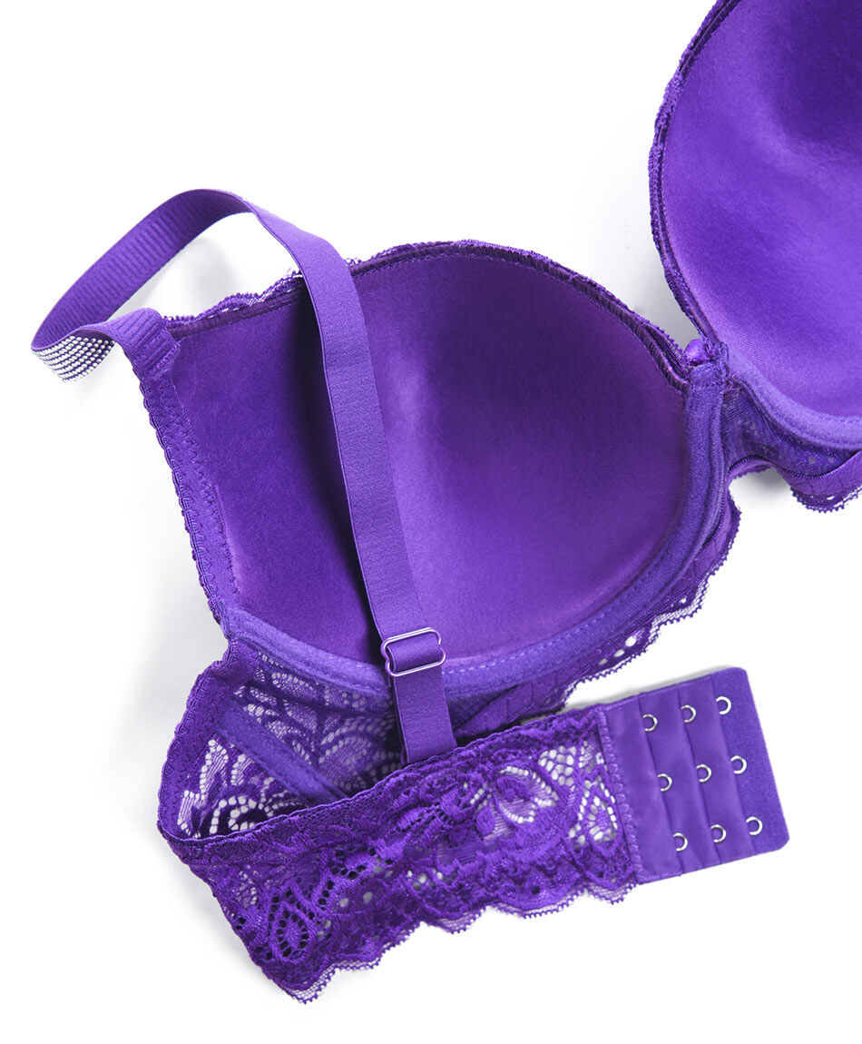 Corpi&ntilde;o mujer push up encajes brillos