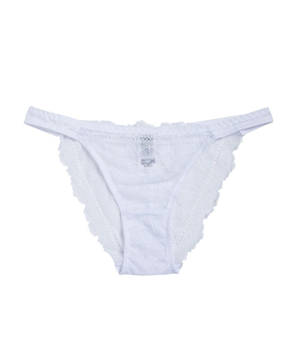 Tanga mujer floreado bordado