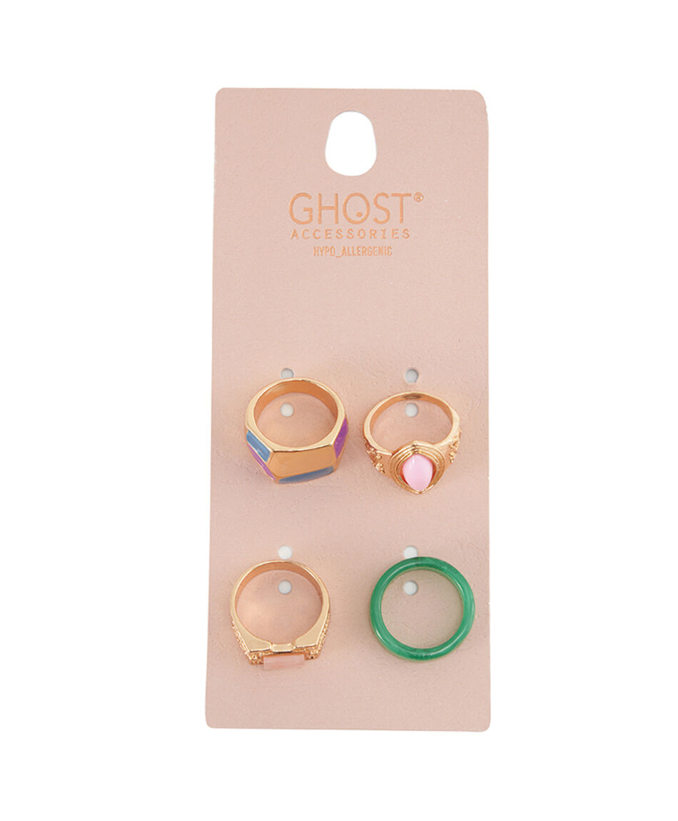 Set anillos mujer mix colores
