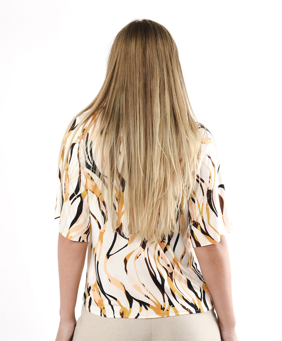 Remera mujer estampada espiral