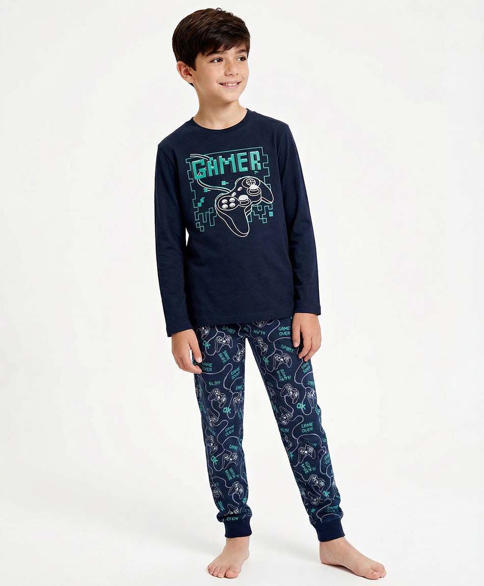 Pijama ni&ntilde;o gamer