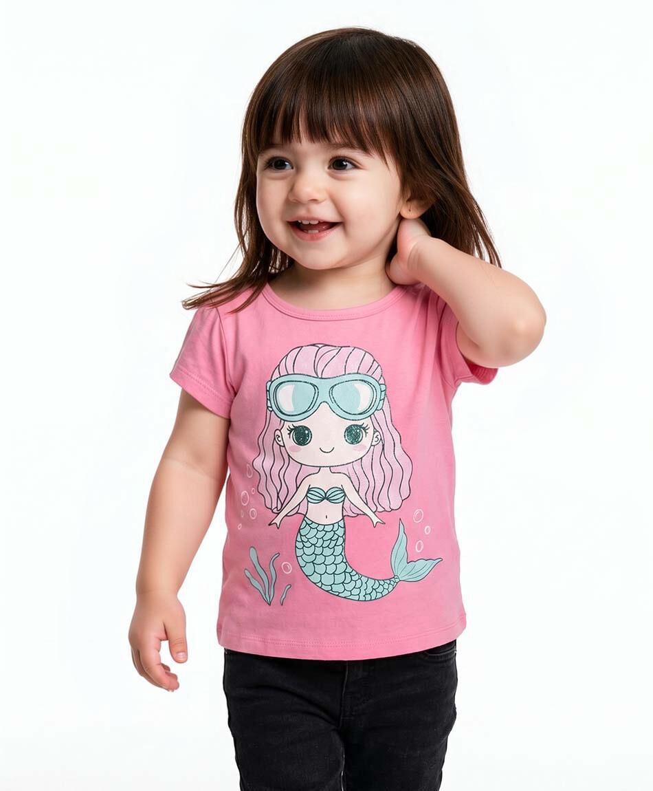 Polera beb&eacute; sirena