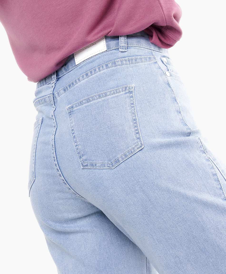 Jeans mujer wide leg  blue