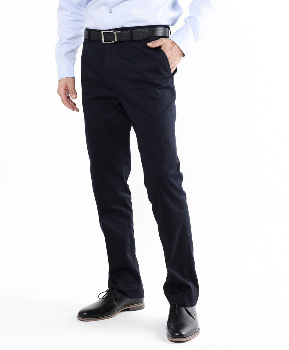 Pantal&oacute;n hombre cl&aacute;sico azul oscuro