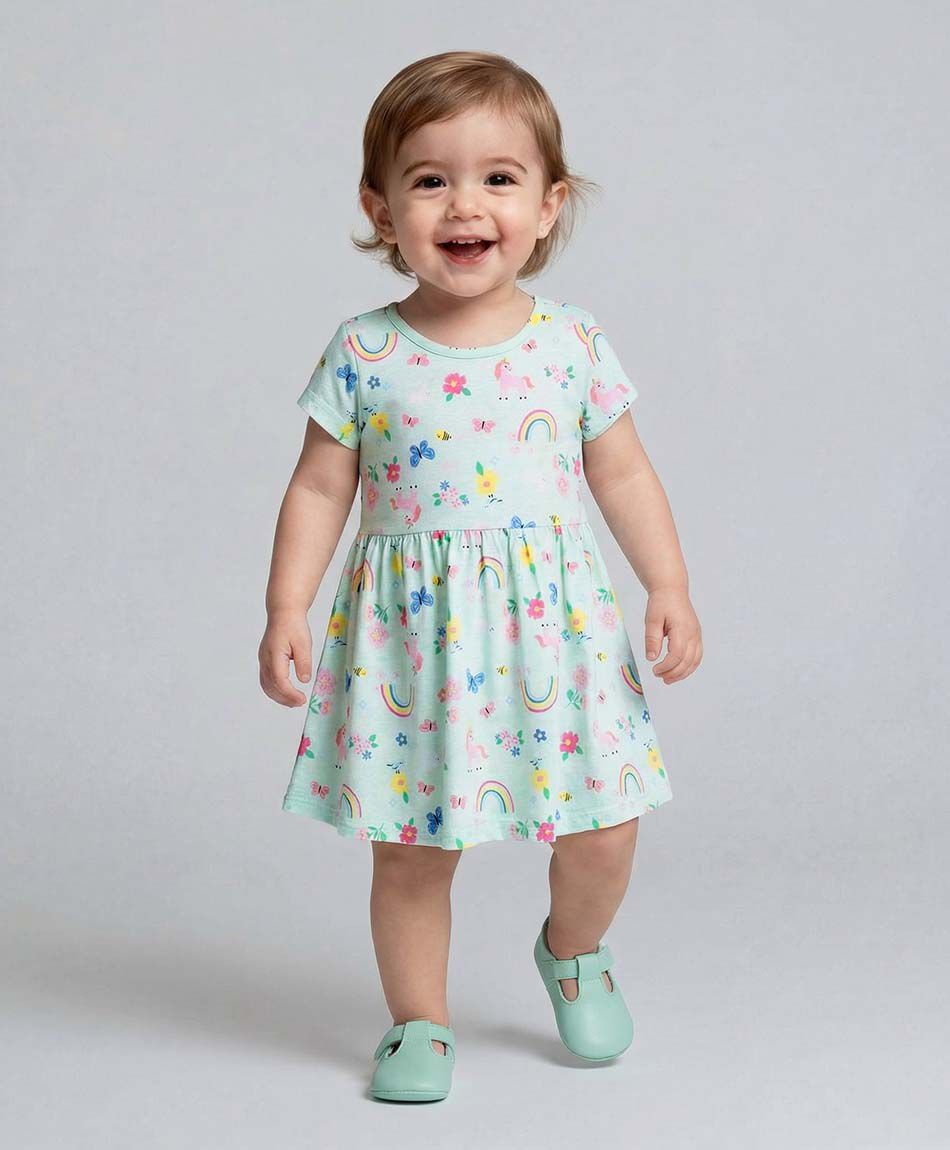 Vestido beb&eacute; unicornios