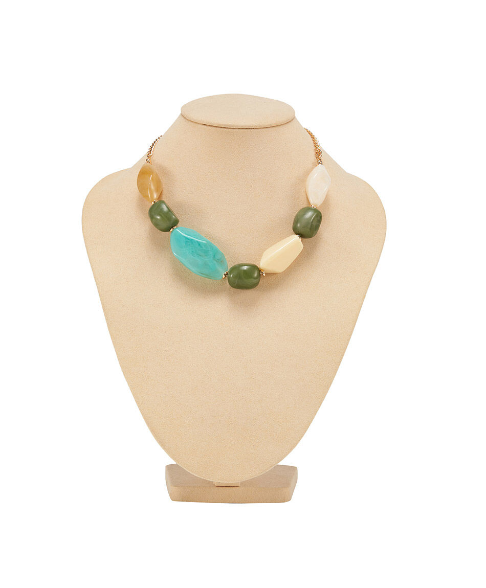 Collar mujer piedras mix