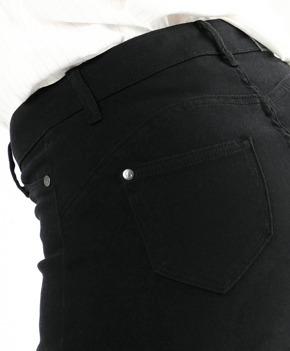 Jeans mujer liso botones skinny fit