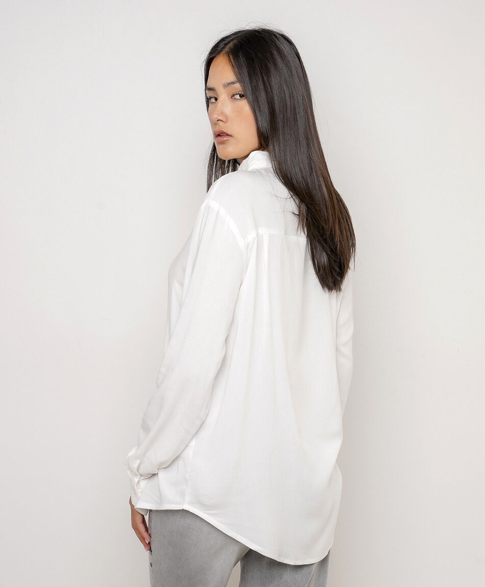 Camisa mujer camisera blanca