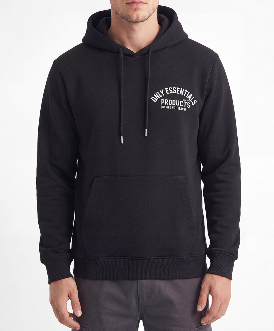 Buzo hombre doble estampado essentials