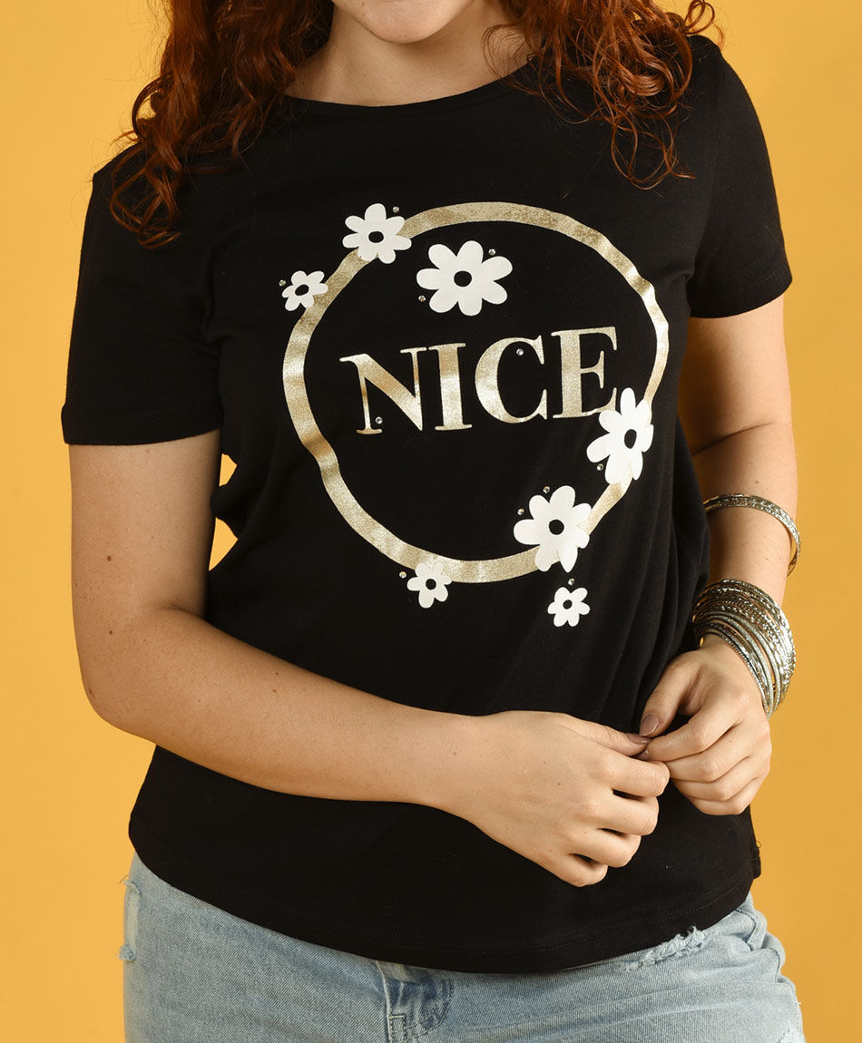 Polera estampada