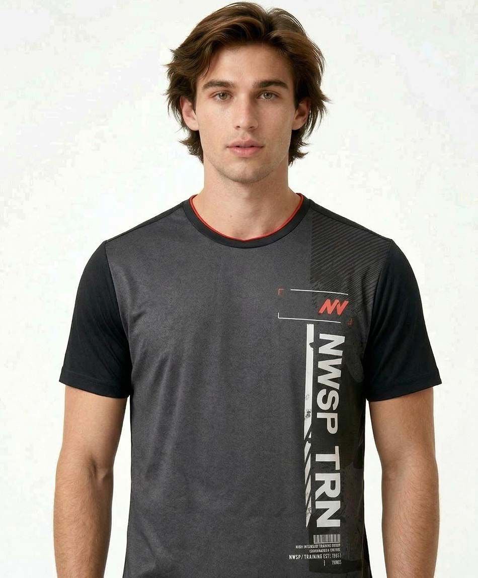 Remera deportiva hombre time running