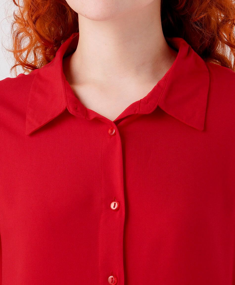 Camisa mujer camisera roja