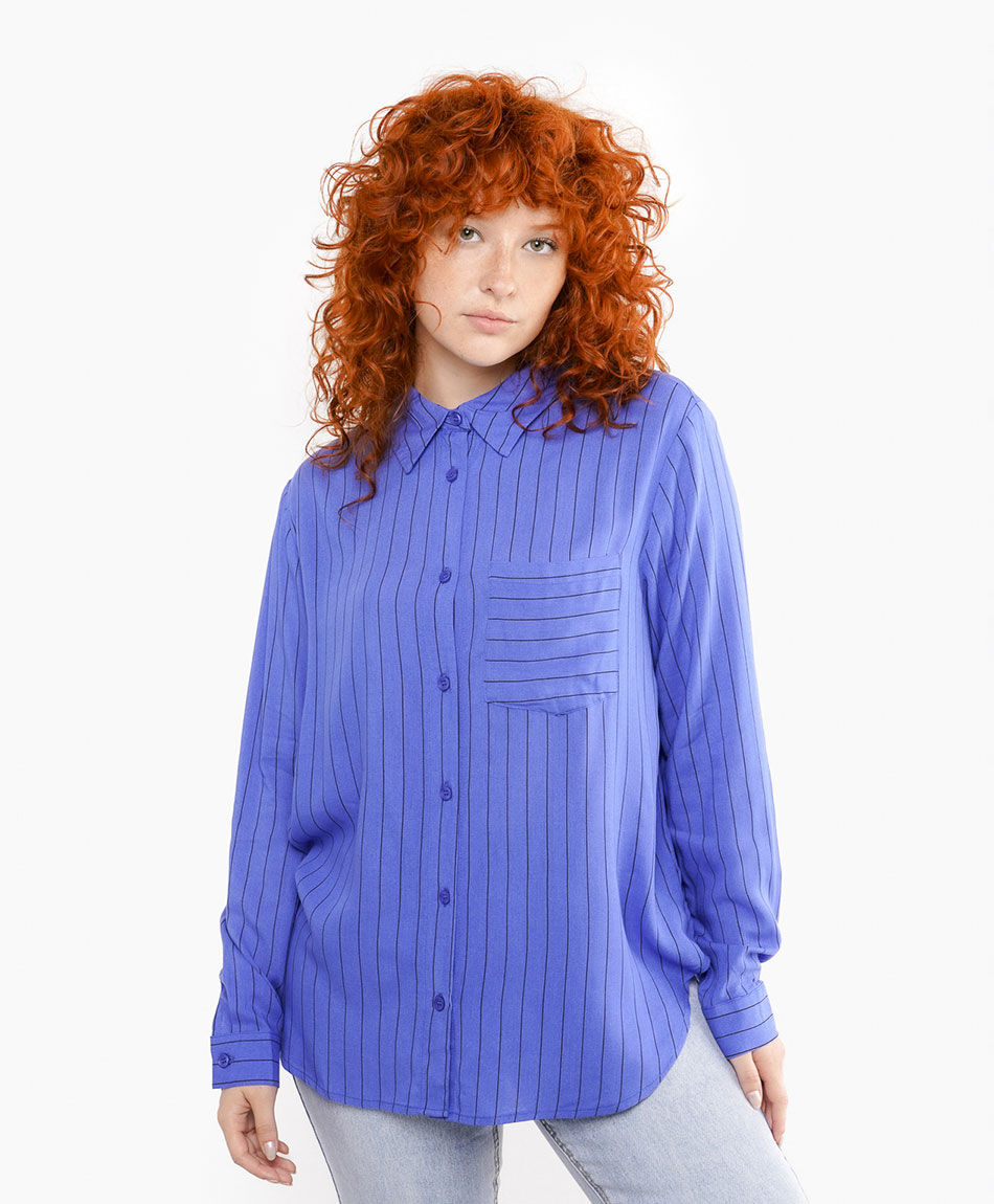 Camisa mujer casual blue