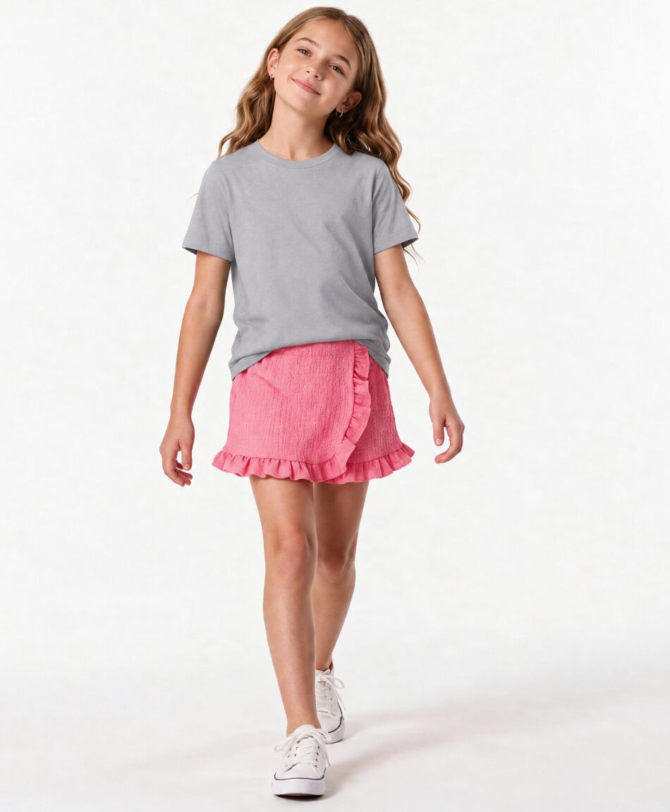 Pollera ni&ntilde;a short vuelos
