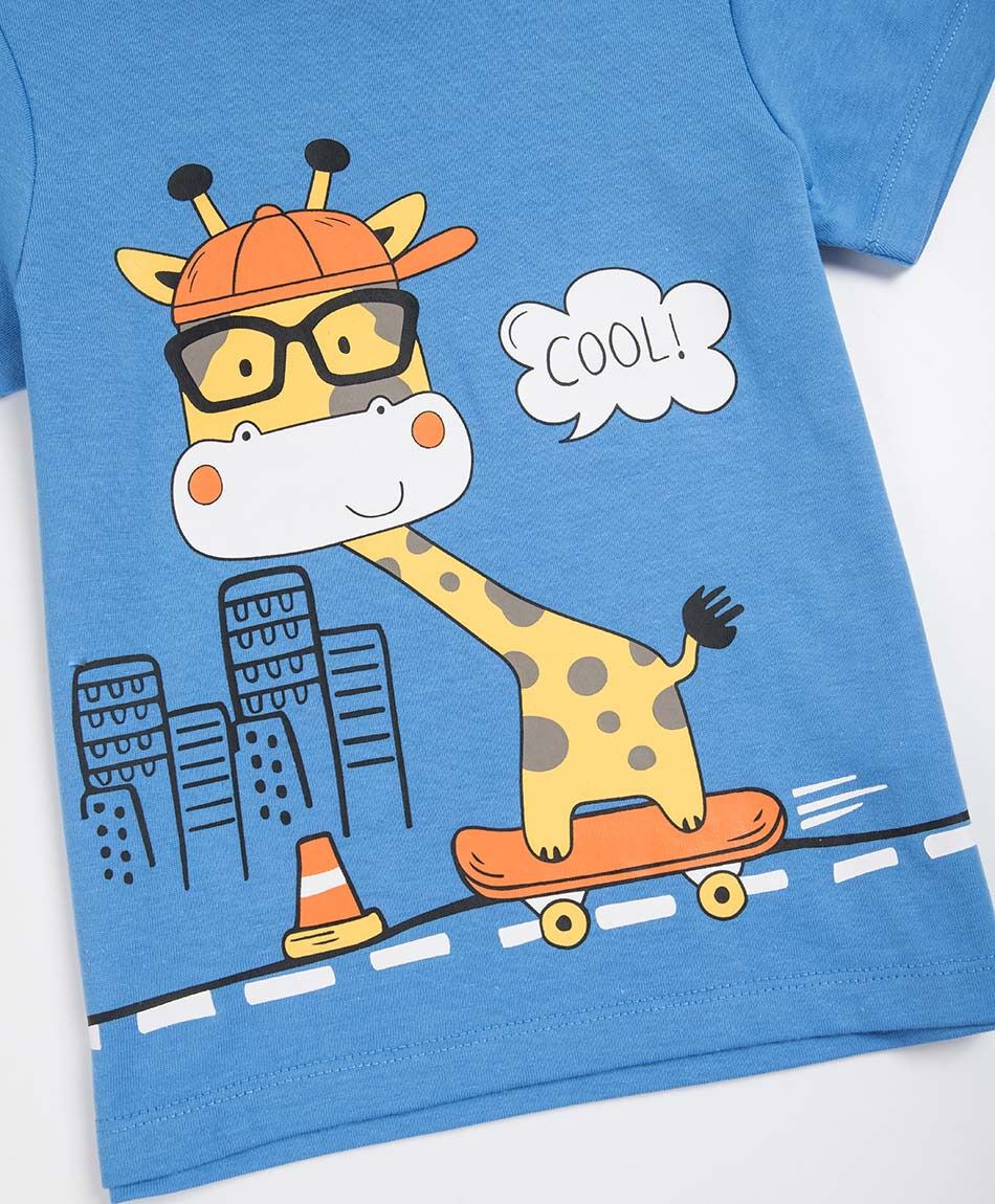 Remera beb&eacute; jirafa