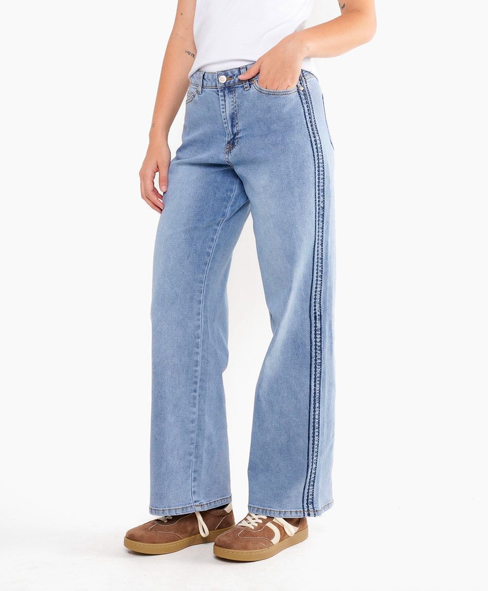 Jeans mujer  wide leg estilo ancho