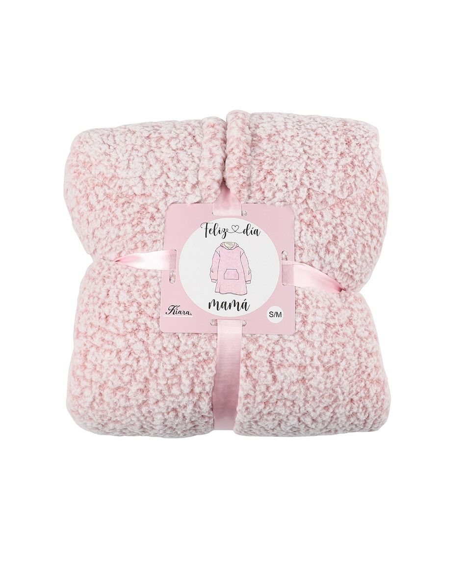 Poler&oacute;n manta mujer chiporro rosa suave