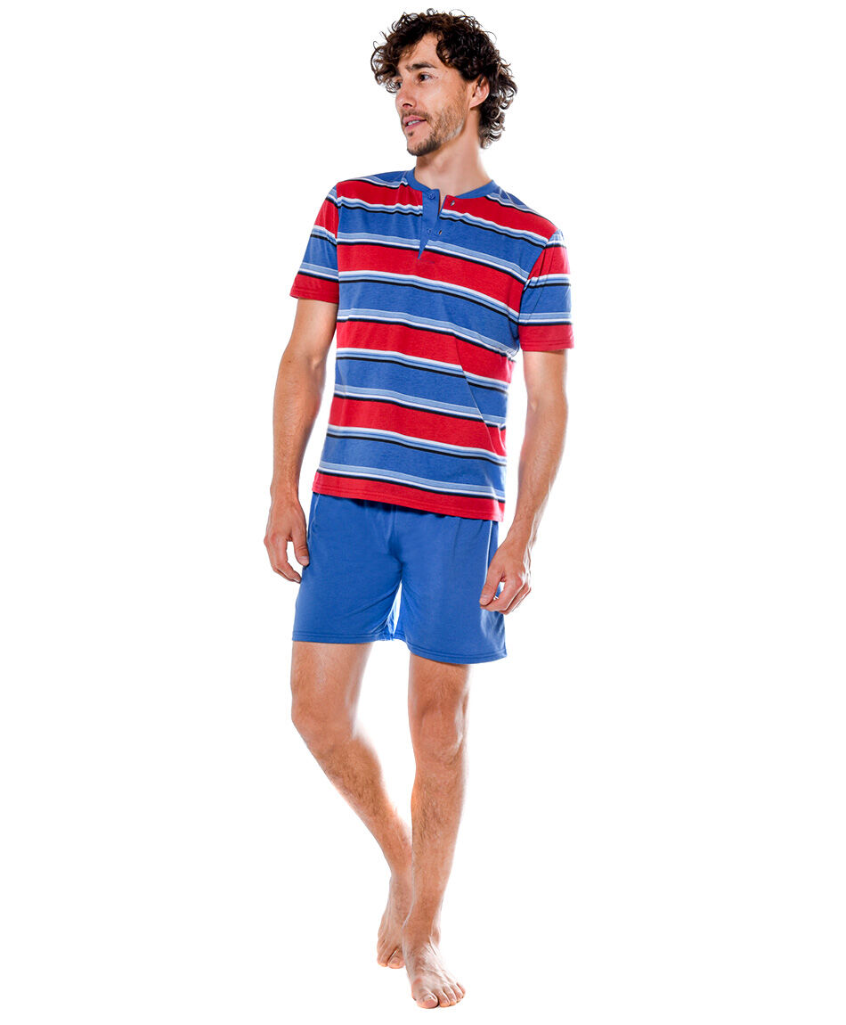Pijama corto  rayas