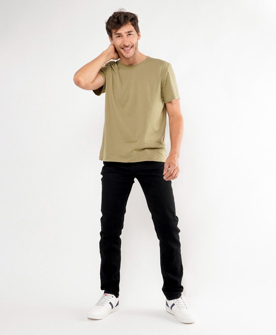 Jeans hombre negro super skinny fit