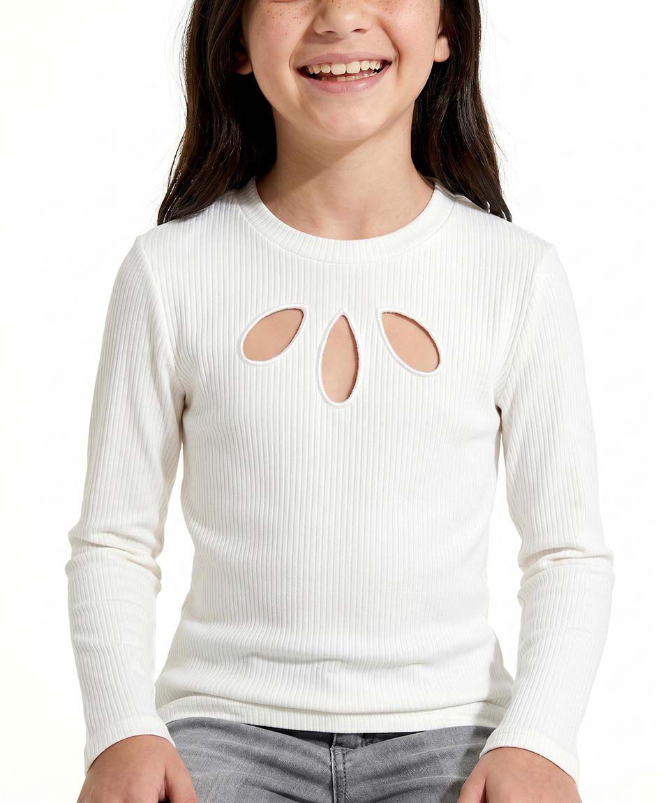 Remera ni&ntilde;a dise&ntilde;o calado
