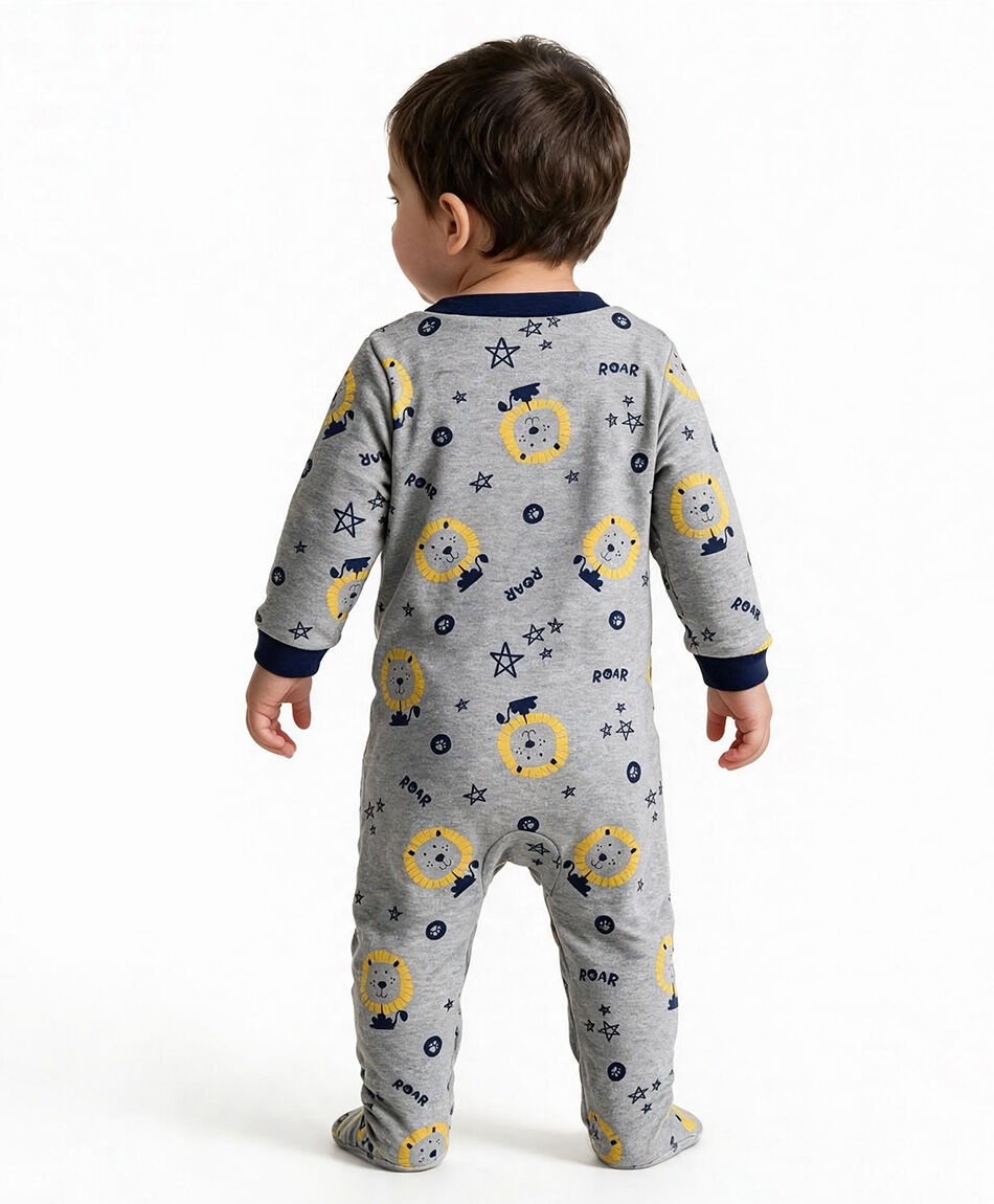Pijama beb&eacute; estampado le&oacute;n