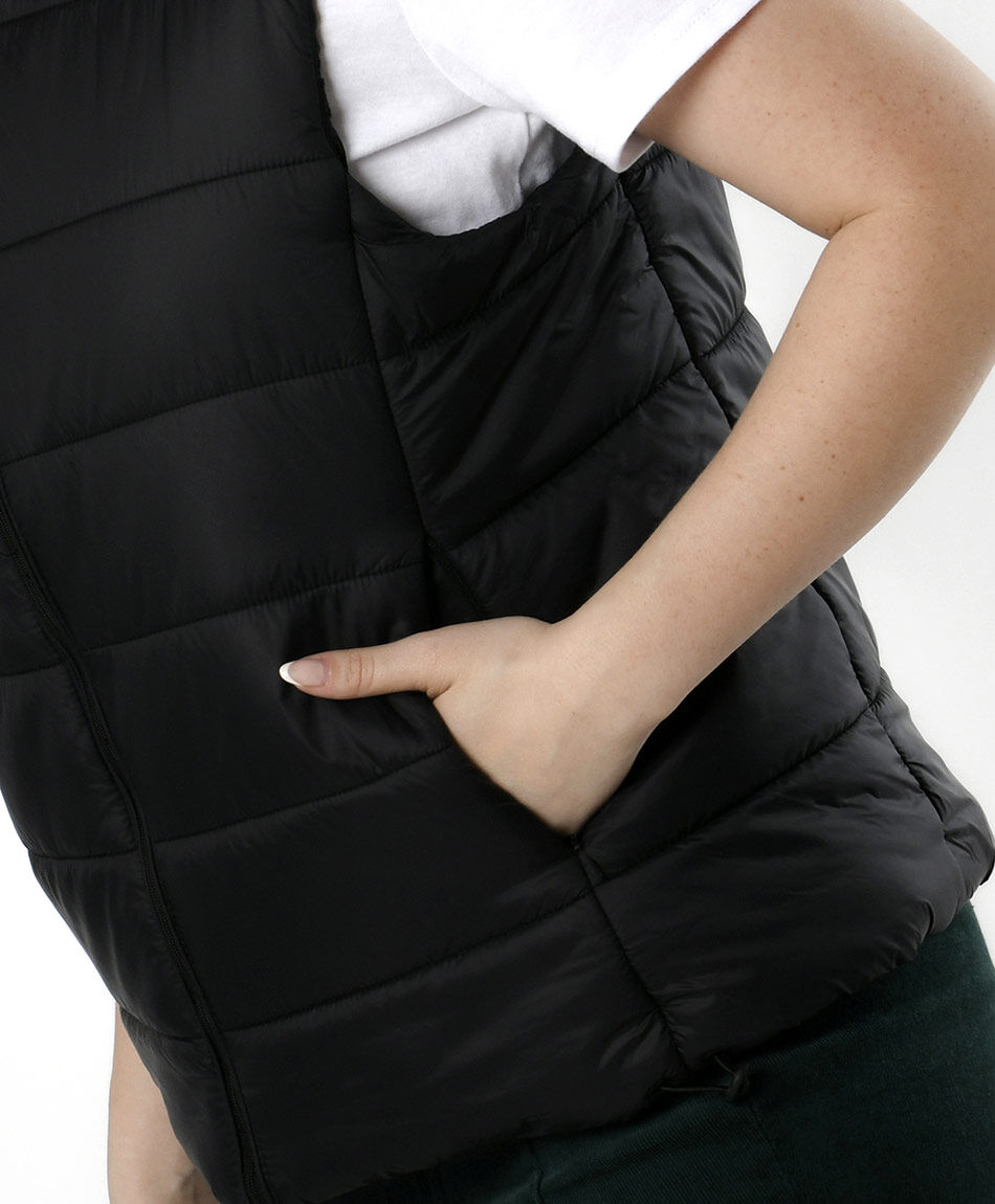 Parka mujer sin mangas costuras