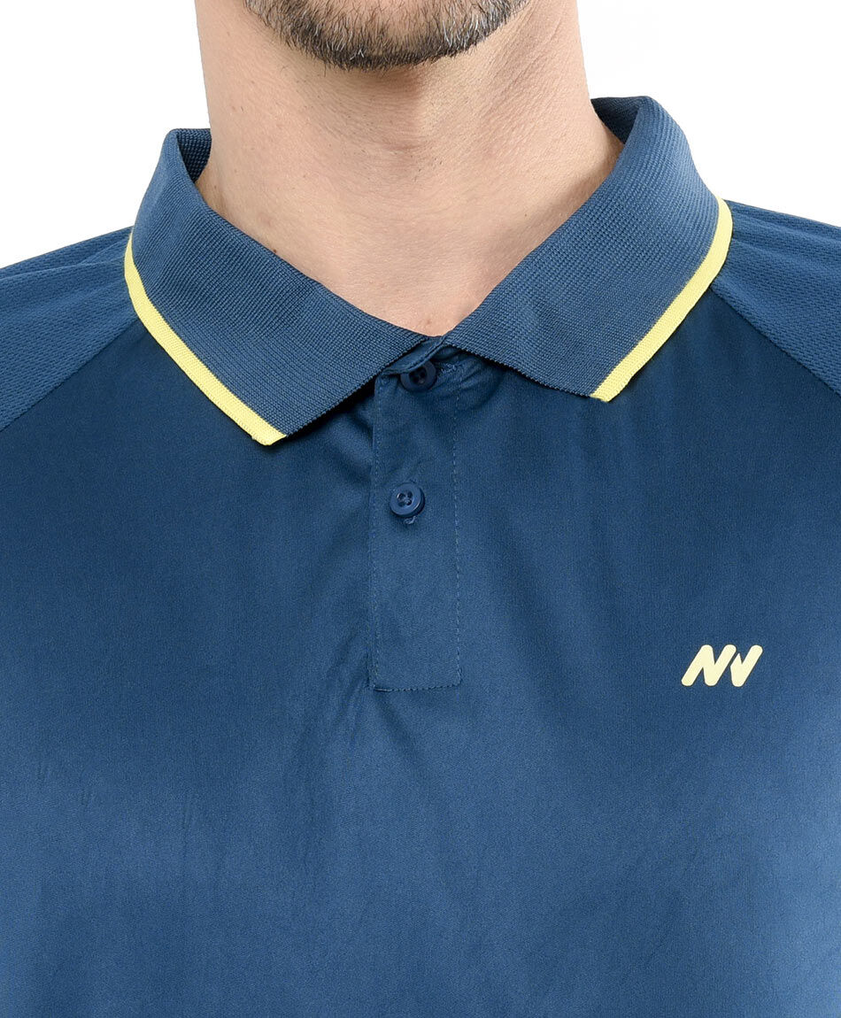 Remera deportiva hombre polo azul