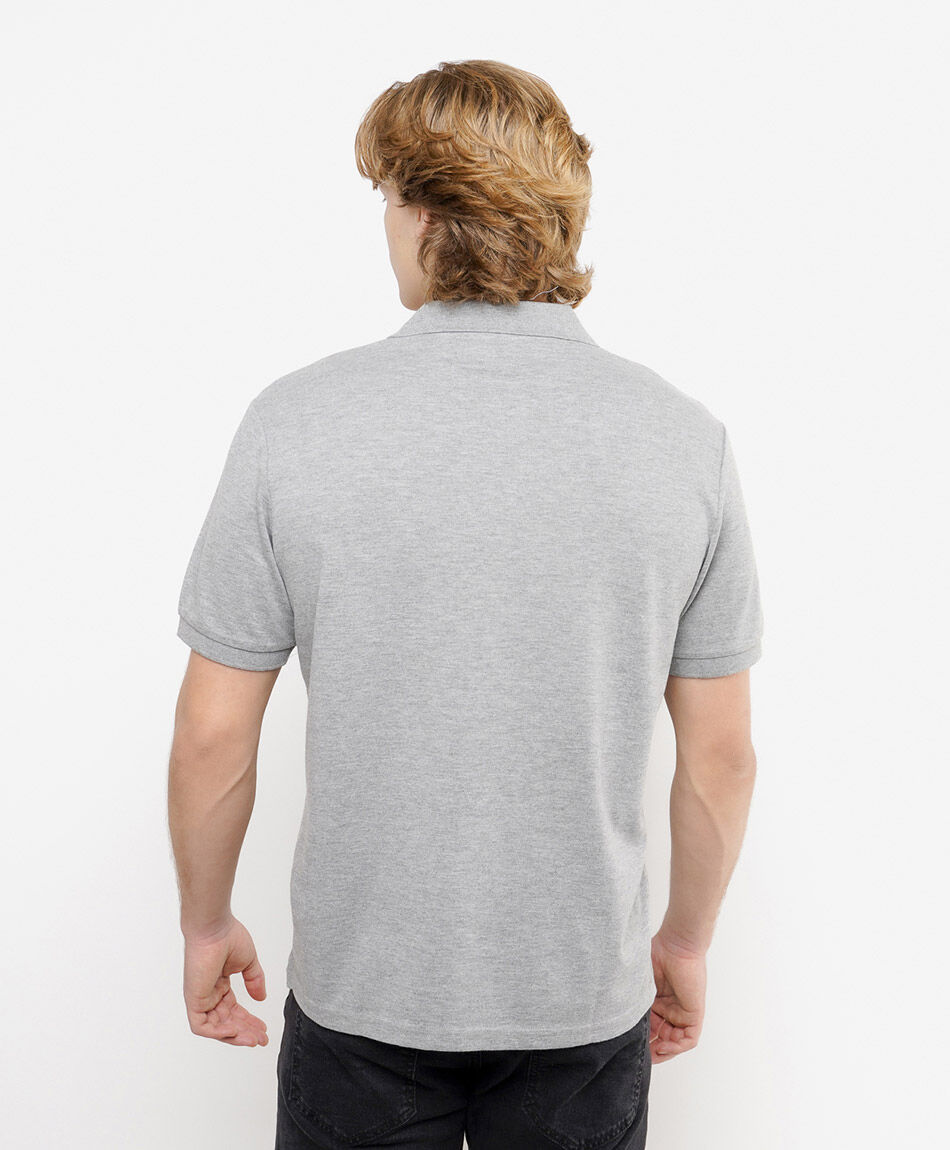 Remera hombre lisa cuello piqu&eacute;