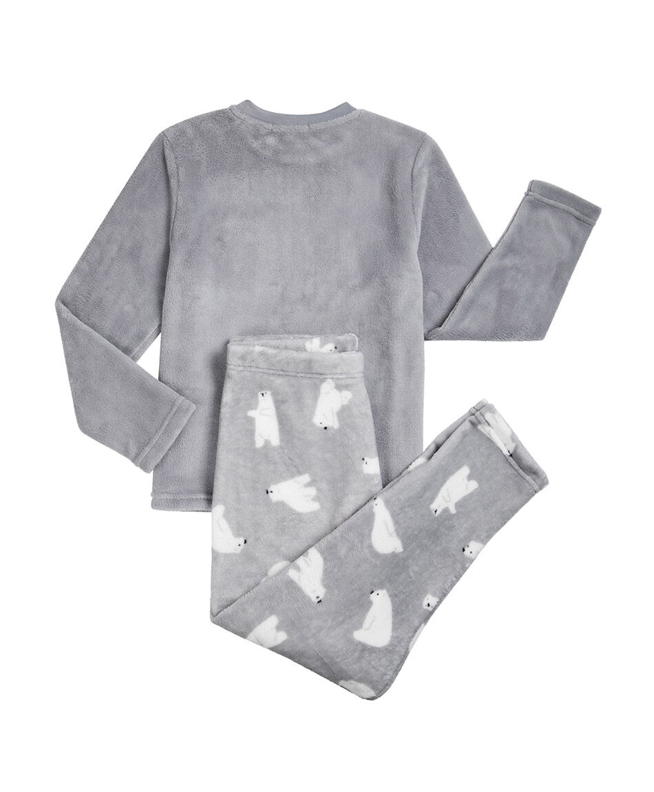 Pijama ni&ntilde;a coral sue&ntilde;os blancos