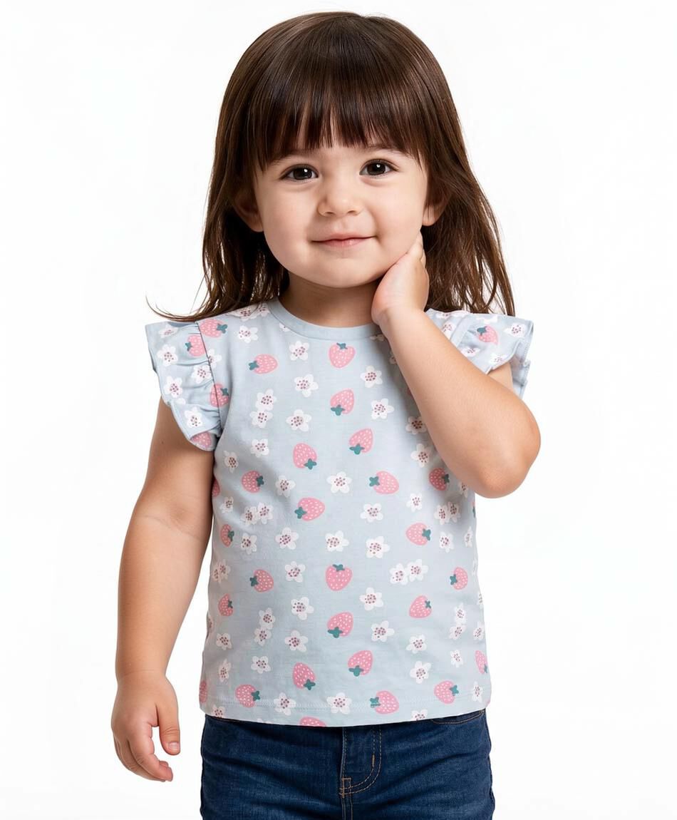 Polera beb&eacute; frutillas