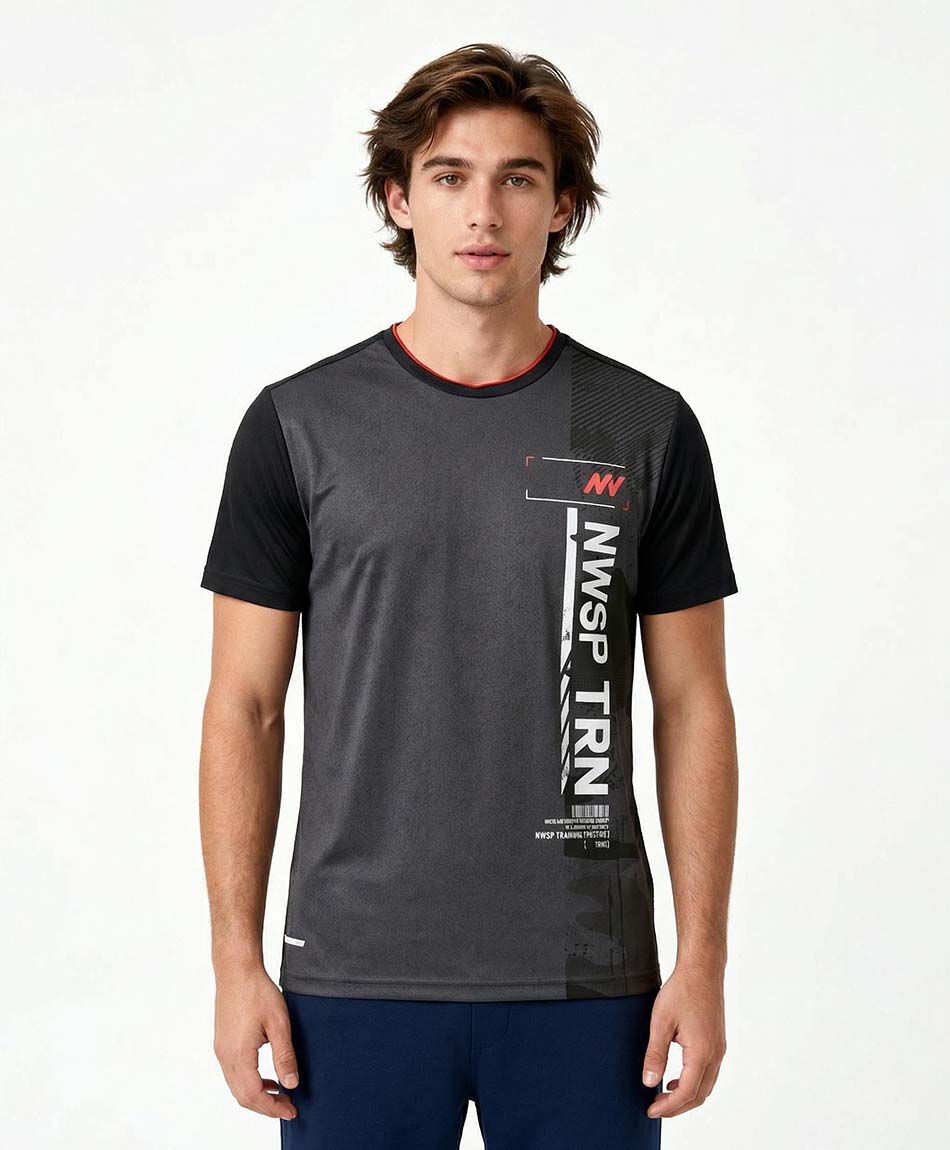 Remera deportiva hombre time running